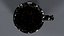Old black bubbles tea cup 3D Model StemCell verified UV 4K PBR Textures