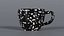Old black bubbles tea cup 3D Model StemCell verified UV 4K PBR Textures