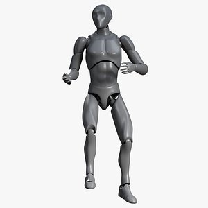 Rigged Male Articulated Action Figure