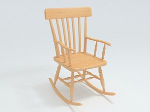 3d rocking chair model