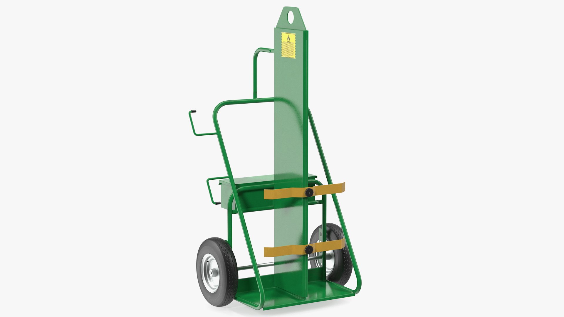Dual Cylinder Gas Welding Cart 3D model preview