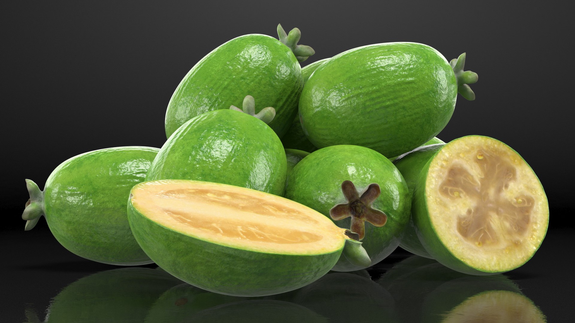 3D Heap Feijoa Fruit https://p.turbosquid.com/ts-thumb/FZ/PsOqwz/FD/heapfeijoafruitvray3dmodel007/jpg/1641773721/1920x1080/fit_q87/be5eb8199c3272e5c97d137ad3c59d9ab3e7c5d5/heapfeijoafruitvray3dmodel007.jpg