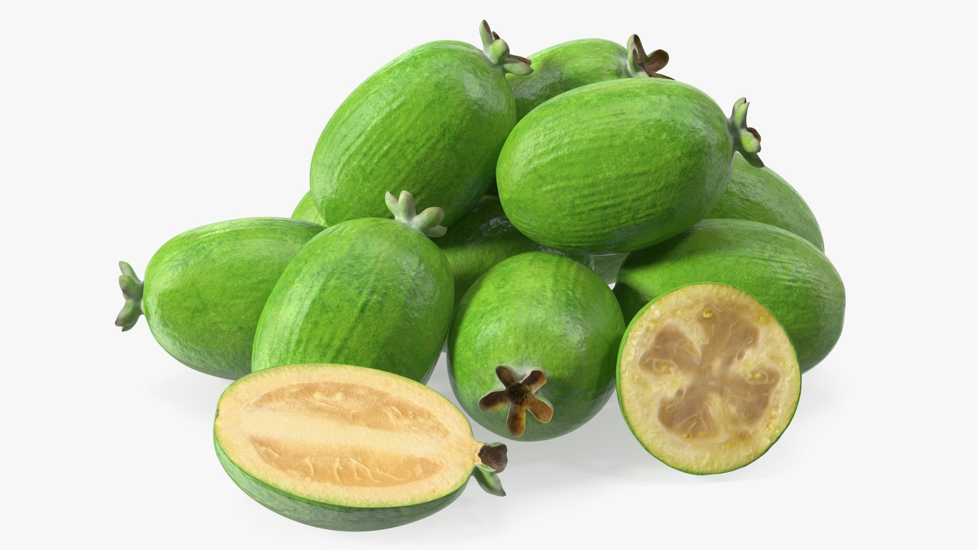 3D Heap Feijoa Fruit https://p.turbosquid.com/ts-thumb/FZ/PsOqwz/Ly/heapfeijoafruitvray3dmodel009/jpg/1641773726/1920x1080/fit_q87/48176826c413d2b16326c2213f93d69e5d778285/heapfeijoafruitvray3dmodel009.jpg