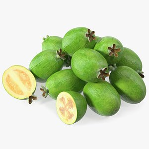 3D Heap Feijoa Fruit