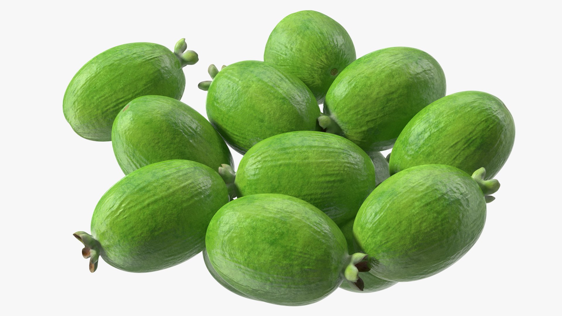 3D Heap Feijoa Fruit https://p.turbosquid.com/ts-thumb/FZ/PsOqwz/te/heapfeijoafruitvray3dmodel013/jpg/1641773738/1920x1080/fit_q87/be7f8d34f62763366b74a0cb3d9ae1eab447e231/heapfeijoafruitvray3dmodel013.jpg