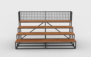 3D grandstand 03 3D model