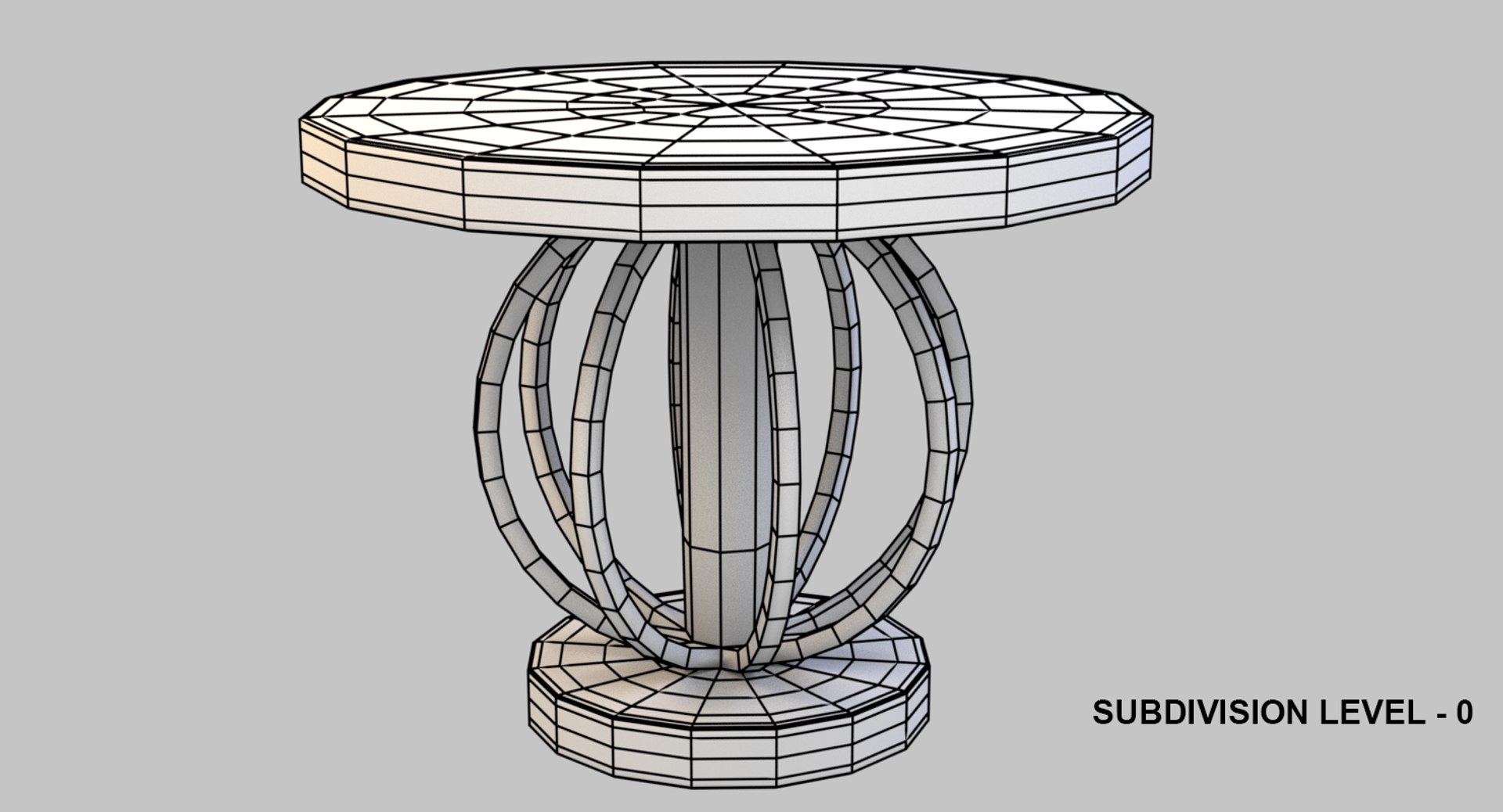 Stylish Console Table 3D Model - TurboSquid 1423337