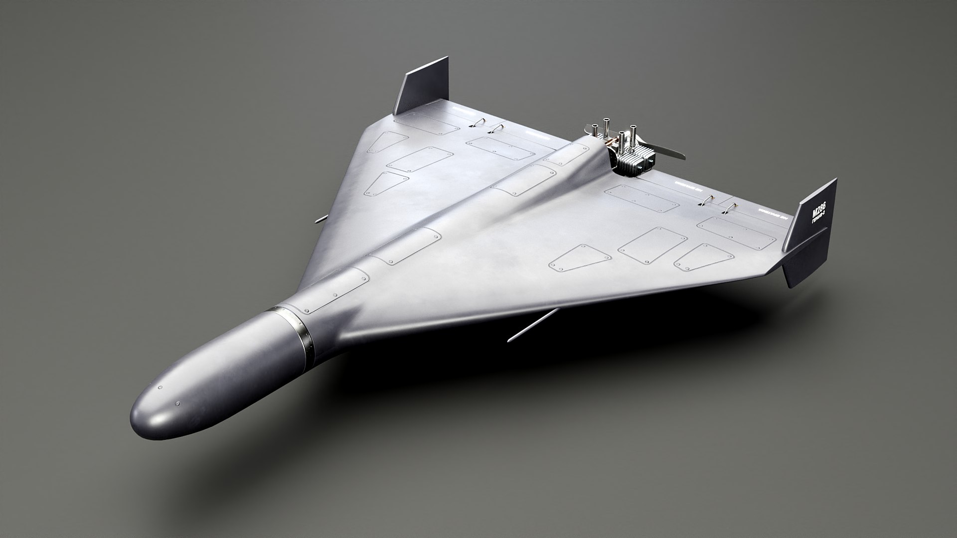 Russia - Ukraine War Drones model https://p.turbosquid.com/ts-thumb/FZ/VhT9gA/wC/geranblack_0000/png/1792526887/1920x1080/fit_q87/beac6c7129e466c39e8f6b00397176db1069a3a9/geranblack_0000.jpg