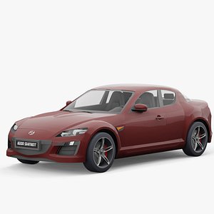 Mazda RX8 2010 lowpoly 3D model