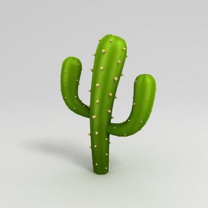 cactus cartoon 3D model