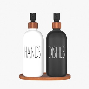 3D Soap Dispenser Set model