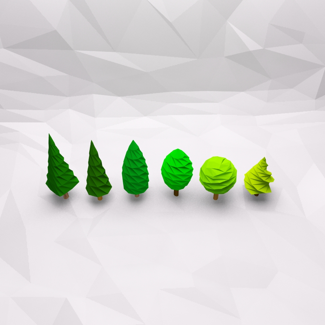 tree pack 4 3d model