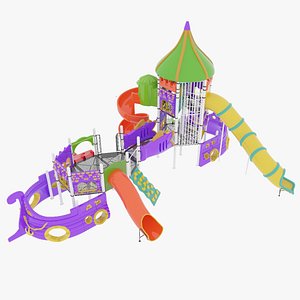 3D Ship Themed Playground Model - 03
