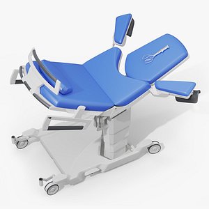 Bed for Birth with Obstetrical Forceps Rigged for Cinema 4D