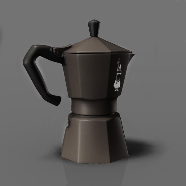 Bialetti Coffee Moka Induction Pot 3D model