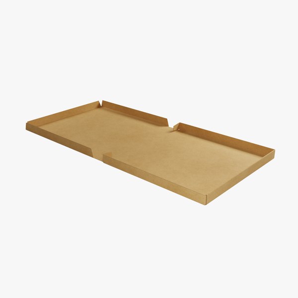 8-inch Kraft Paper Full Open Pizza Box 3D model