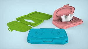 3D baby wipes case