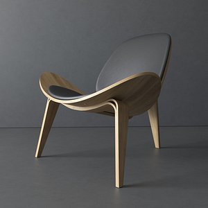 ch07 shell chair hans wegner 3D