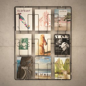 3D puhlmann frame 9 magazine rack model