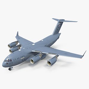 Boeing C17 Globemaster III Loaded MIM 104 Patriot 3D model