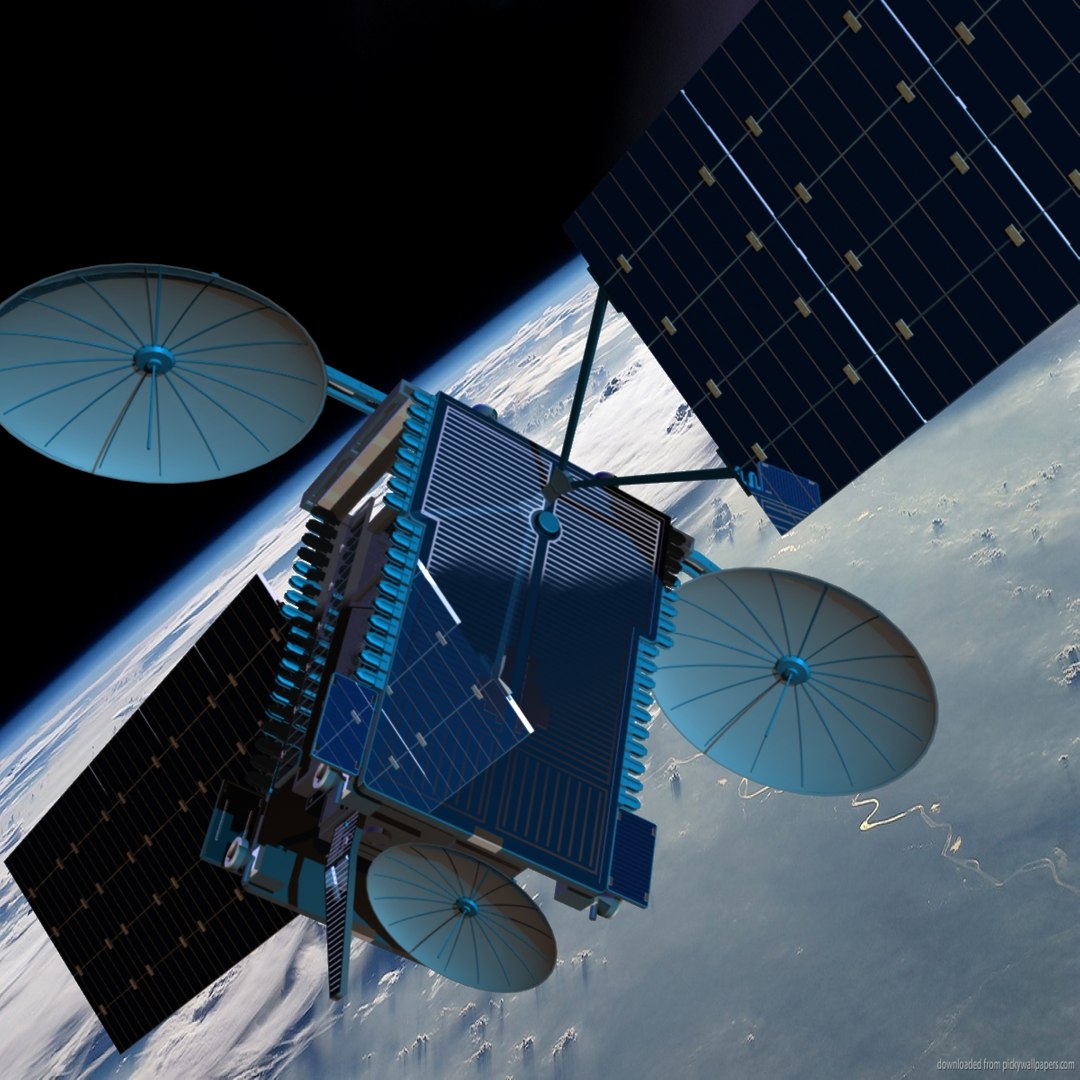 Echostar Communications Satellite 3d Model