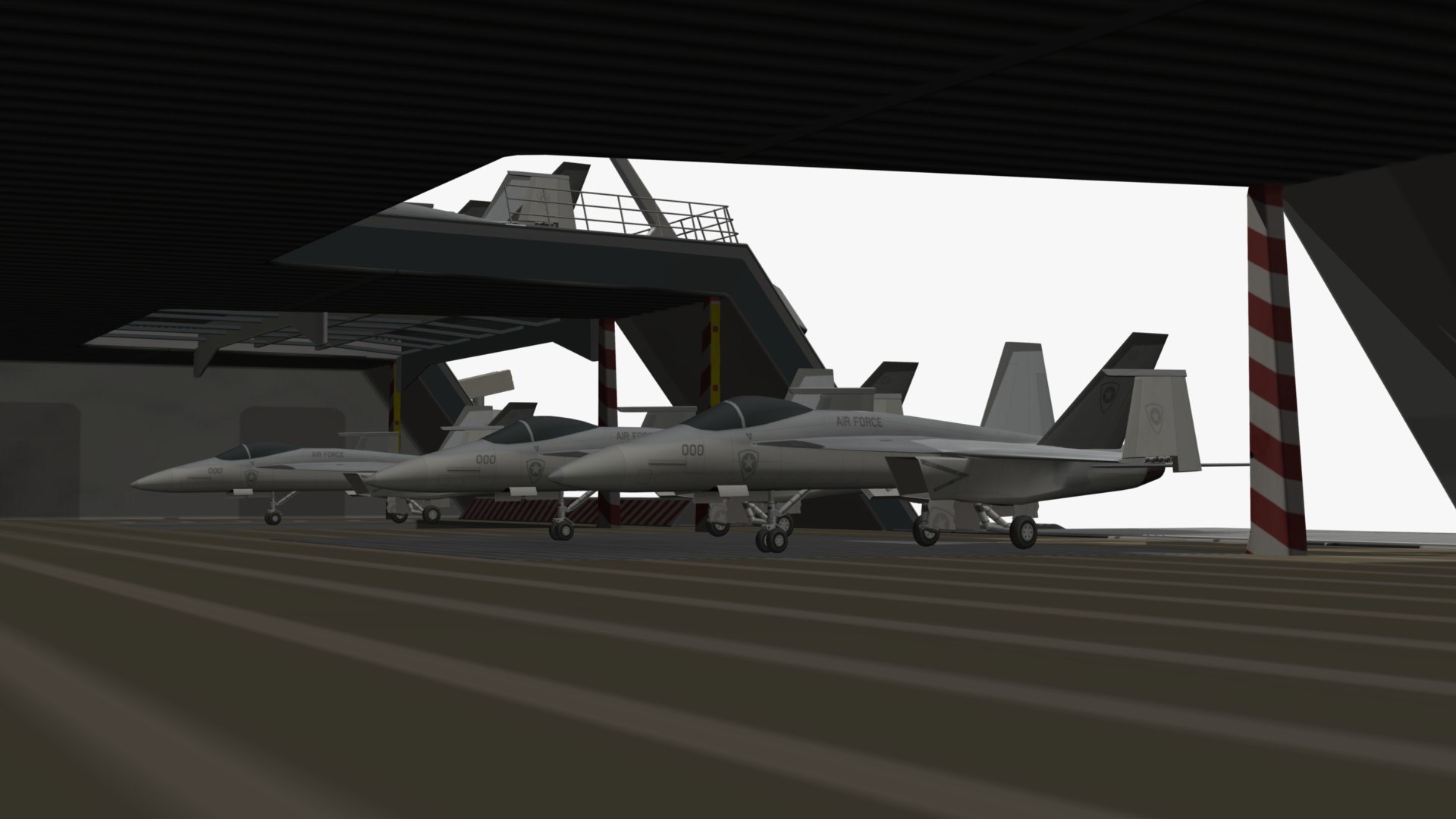 Stealth Aircraft Carrier 3D Model - TurboSquid 1890618