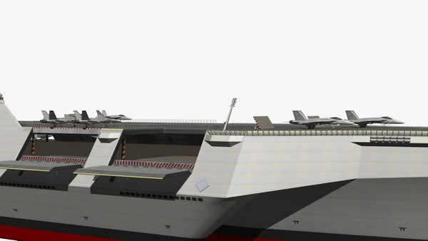 Stealth Aircraft Carrier 3D model - TurboSquid 1890618