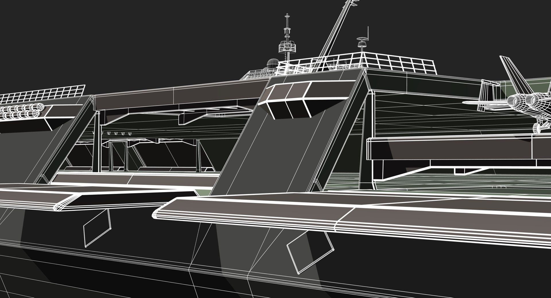 Stealth Aircraft Carrier 3D Model - TurboSquid 1890618