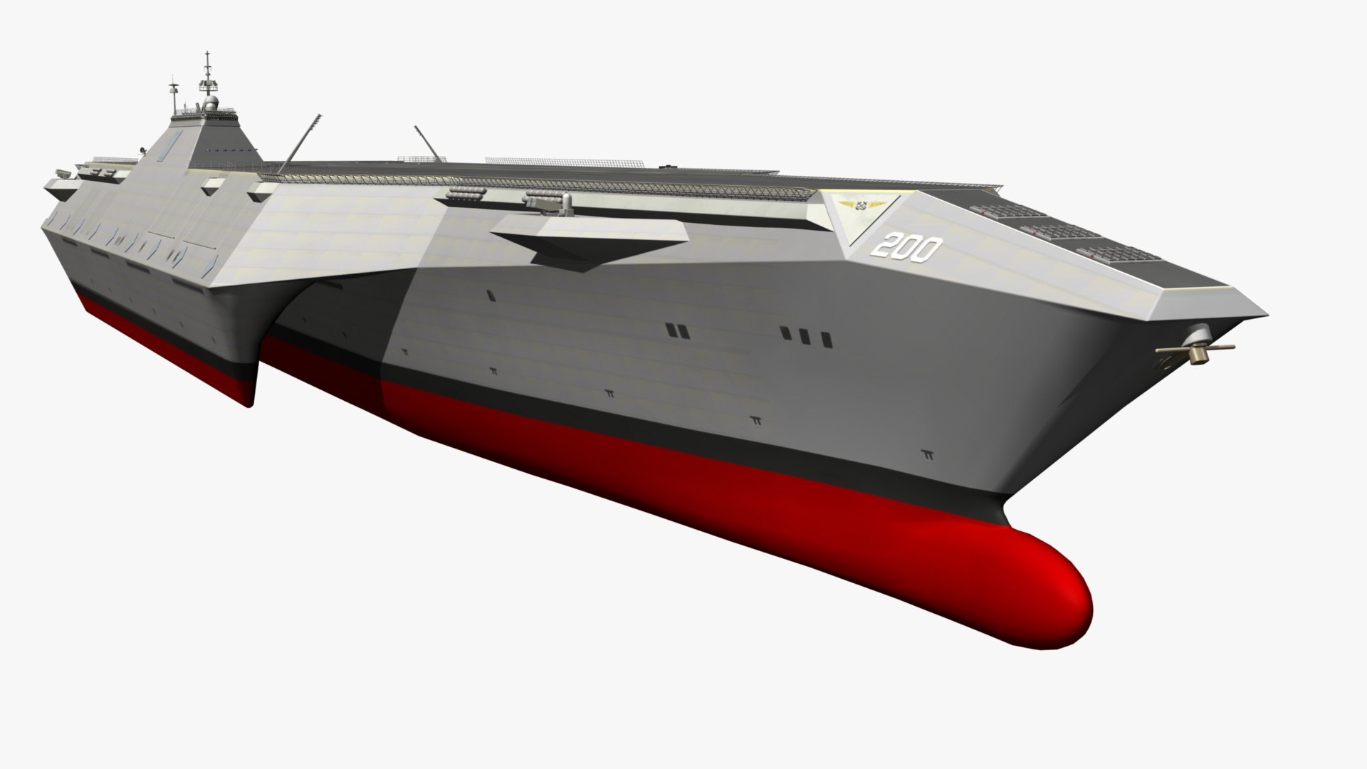 Stealth Aircraft Carrier 3D model - TurboSquid 1890618