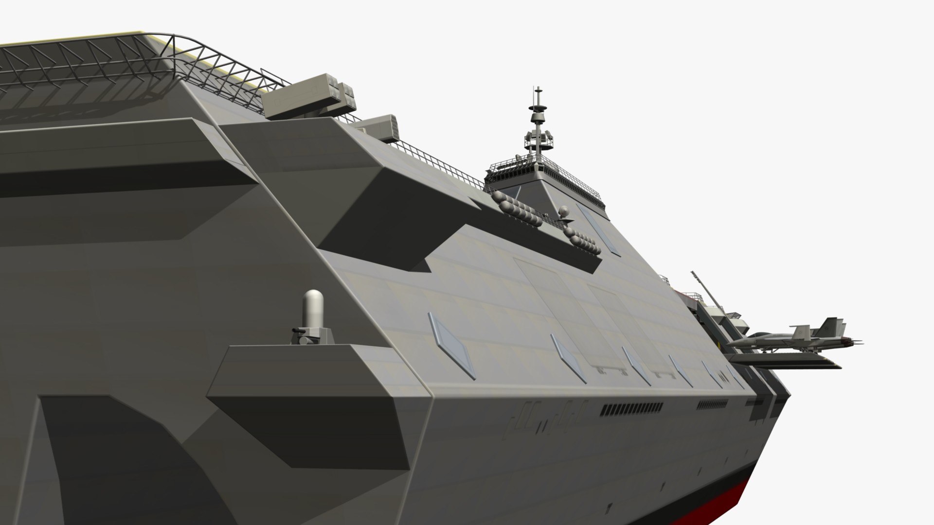 Stealth Aircraft Carrier 3D Model - TurboSquid 1890618