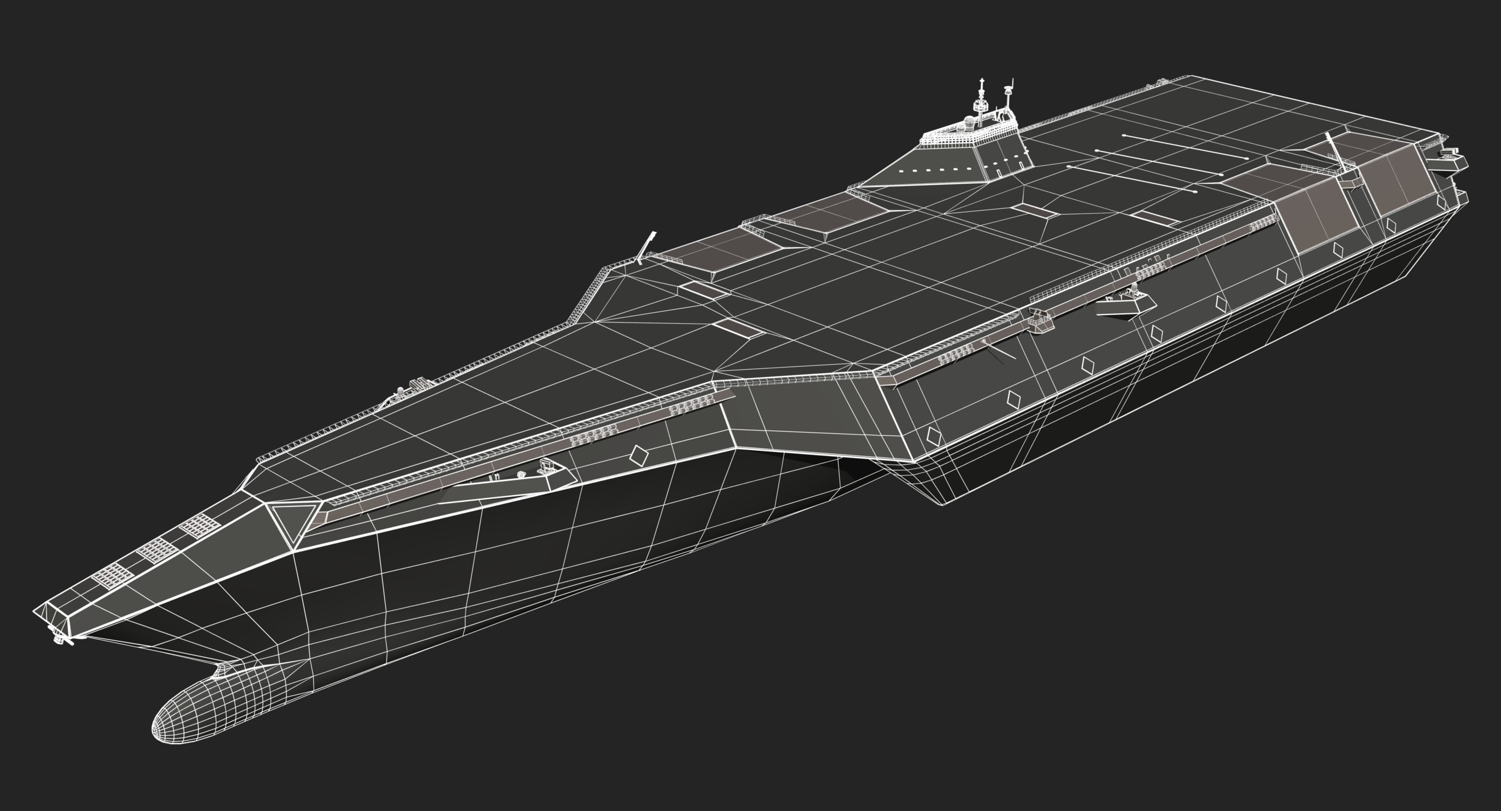Stealth Aircraft Carrier 3D model - TurboSquid 1890618