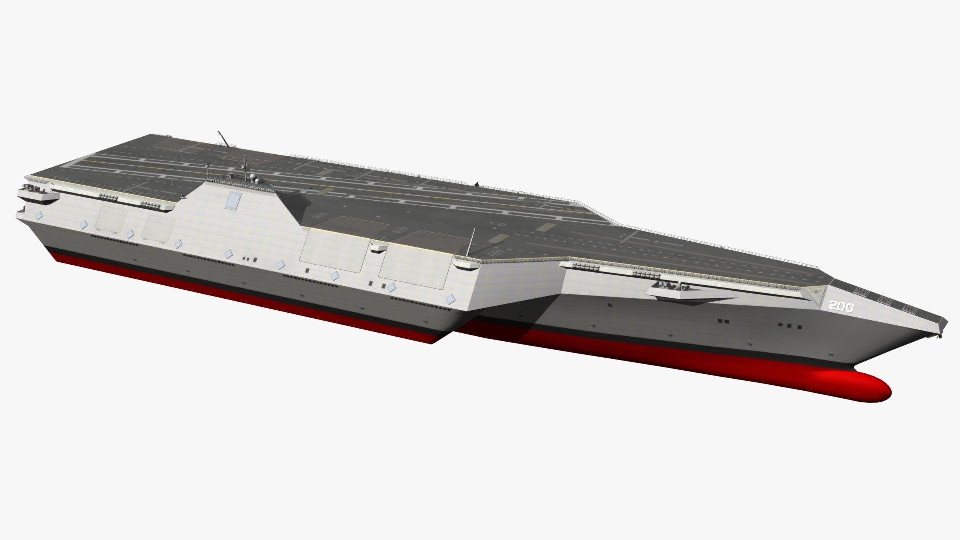 Stealth Aircraft Carrier 3D Model - TurboSquid 1890618