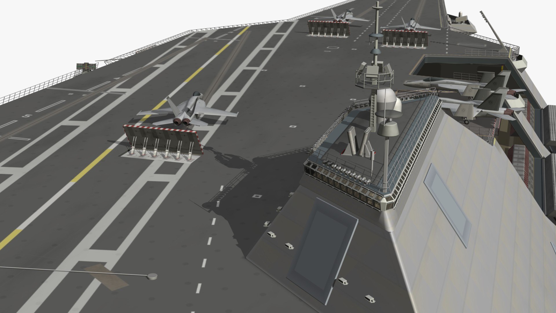 Stealth Aircraft Carrier 3D Model - TurboSquid 1890618