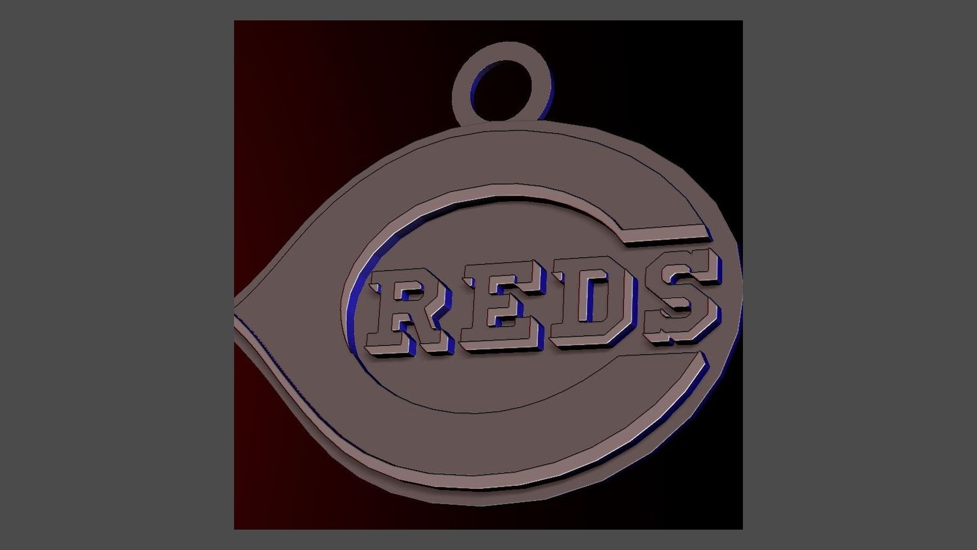 Cincinnati Reds Logo Keychan Shield Printable And Renderable 3D Model ...