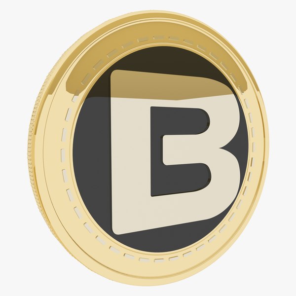 Bread Cryptocurrency Gold Coin 3D model