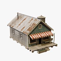 Wild West Barber and Bath House - Old West Barber Shop PBR