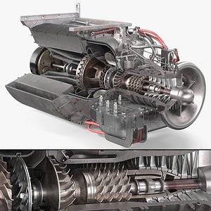 M1 Abrams Tank Turbine Engine Cutaway