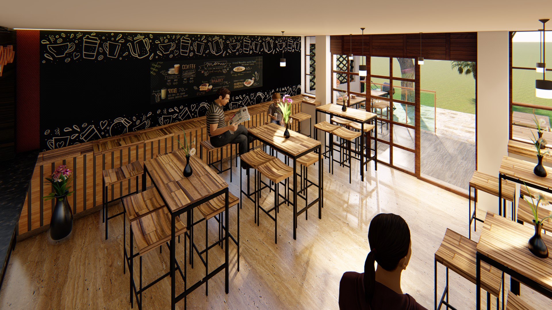 3D Coffee Place - TurboSquid 2224651