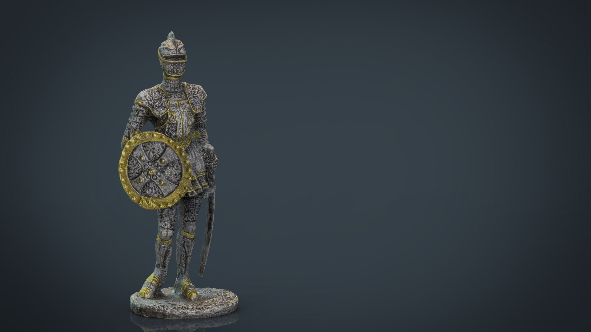 max medieval knight statue 2