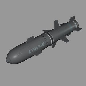 3d model weapon missile