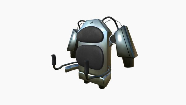 3D Jetpack G06 Chrome - SciFi Character Design - TurboSquid 1965718