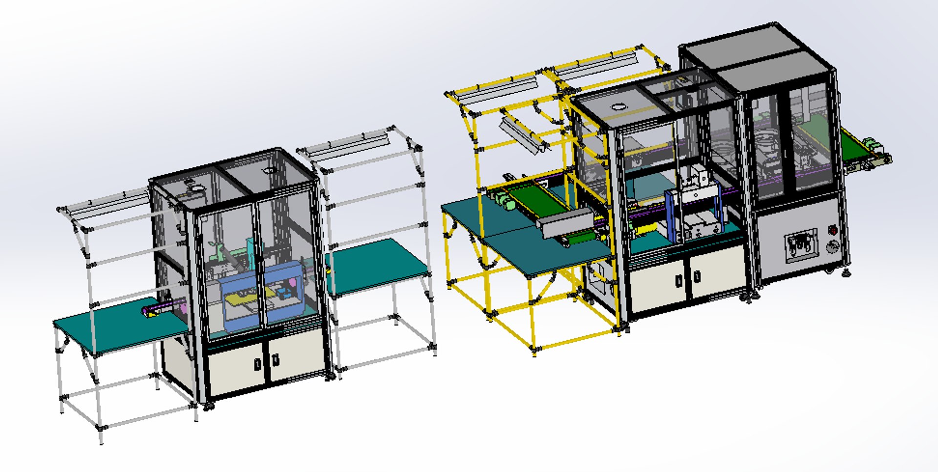 Dispensing integrated production line 3D - TurboSquid 1494452