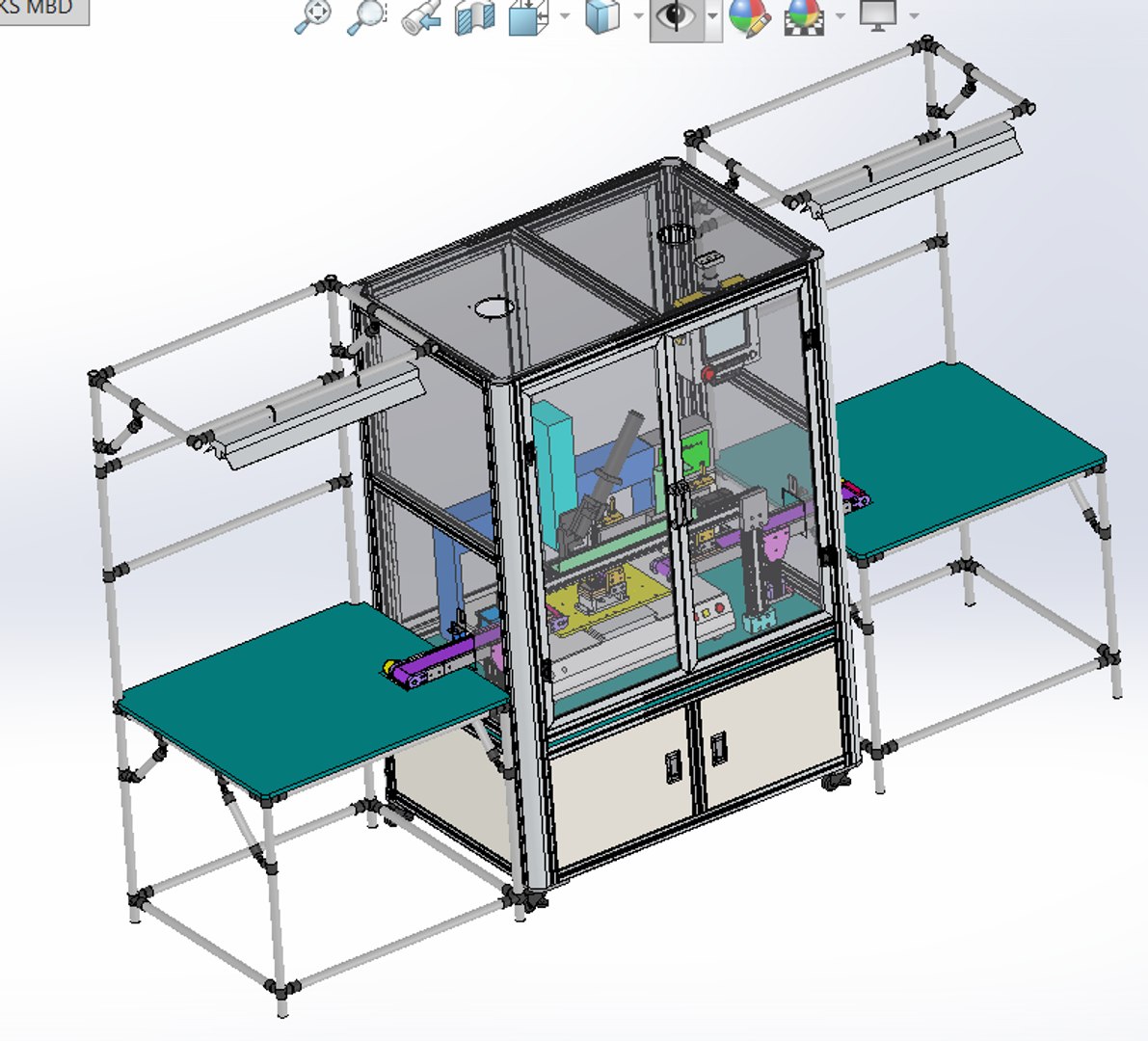 Dispensing integrated production line 3D - TurboSquid 1494452