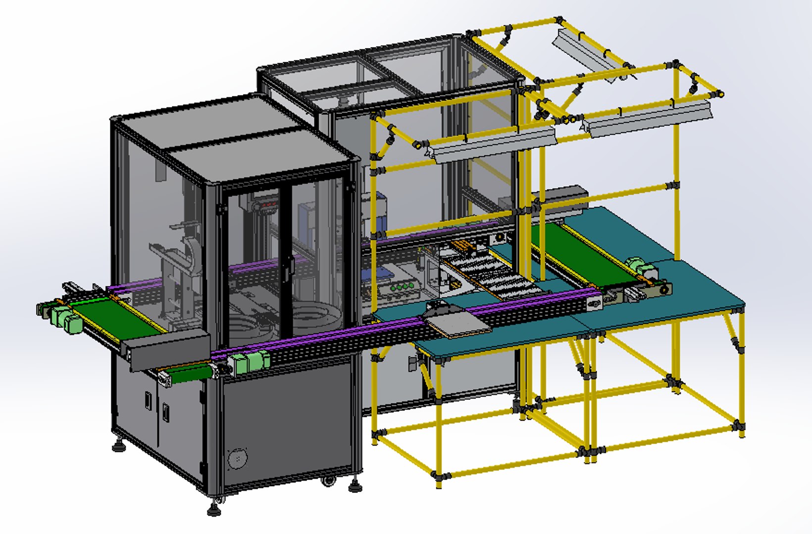 Dispensing integrated production line 3D - TurboSquid 1494452