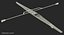 Rowing Boat Single Scull 3D Model