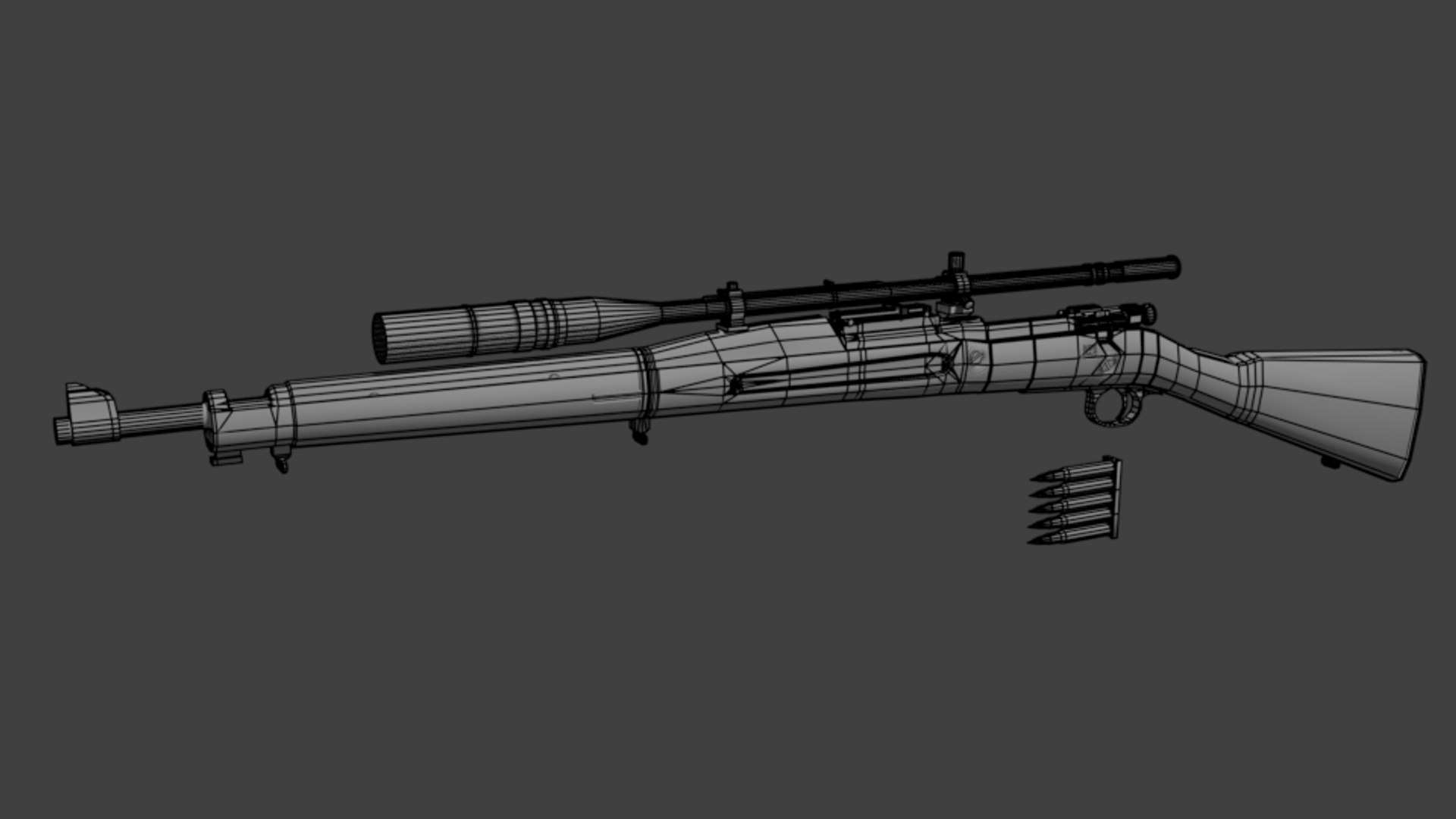 3D M1903 Springfield Rifle Polys Model - TurboSquid 1214184