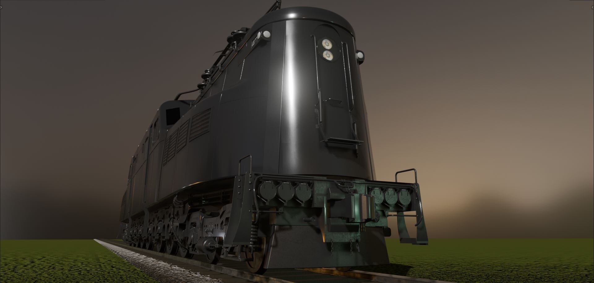 3D GG-1 Electric Locomotive - TurboSquid 2234812