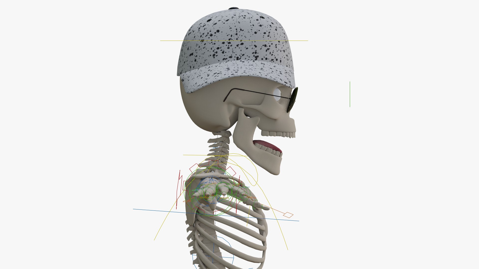 3D Cartoon Skeleton - TurboSquid 2101306