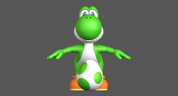 Recursos de personagens do jogo Super Mario e Yoshi Modelo 3D - TurboSquid  1684380