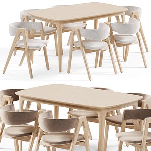 3D Dining set N15 model